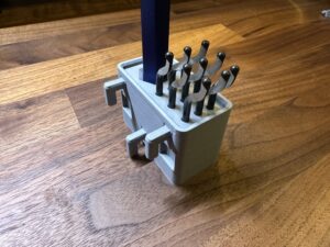deburring tool holder for ikea skadis