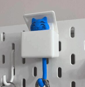 cute cat key holder for ikea skadis