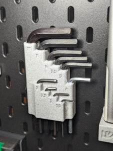 hex key holder for ikea skådis