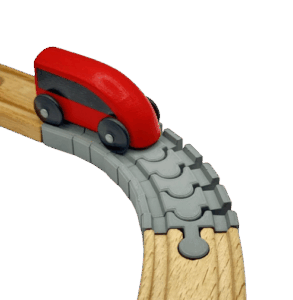 elastic train track for wooden train