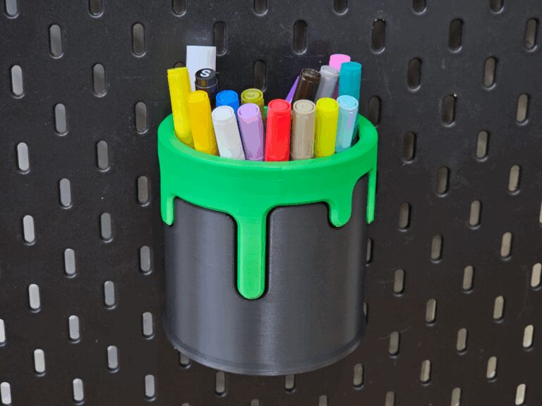 drippy bucket pencil holder for ikea skadis no ams