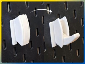 foldable hook for ikea skadis print in place