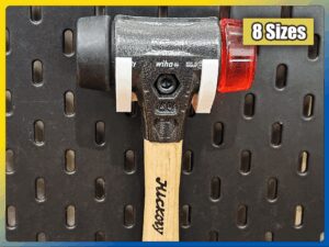rubber mallet hammer holder for ikea skadis