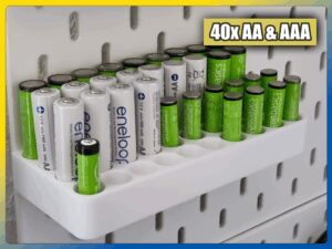 aa aaa battery organizer for ikea skadis