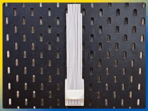 folding ruler holder for ikea skadis