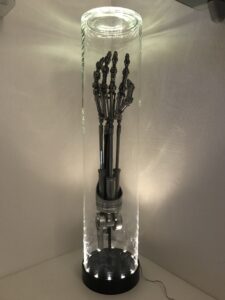 diy life size terminator arm lamp