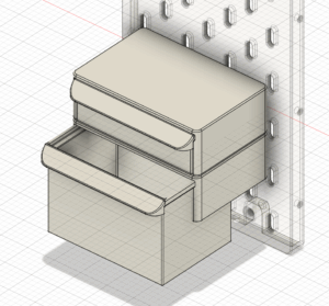 pegboard drawer compatible with ikea skadis