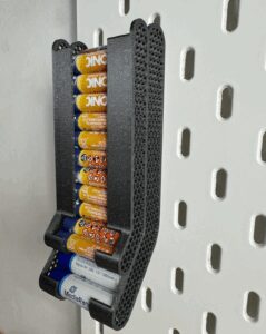 aa aaa battery holder dispenser for ikea skadis