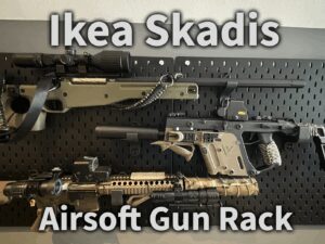 ikea skadis airsoft gun rack