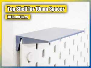 top mounting shelf for ikea skadis 10mm spacer
