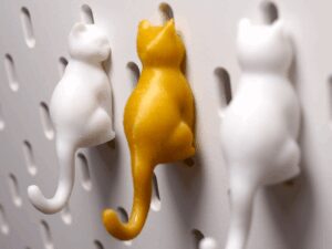 cat hook for ikea skadis 猫形挂钩