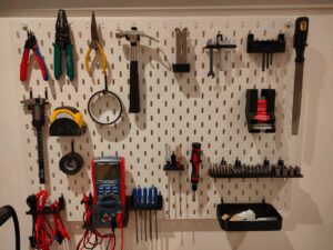 ikea skadis pegboard tool hangers