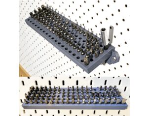hex bit holder for 95 bits skadis or screw mount