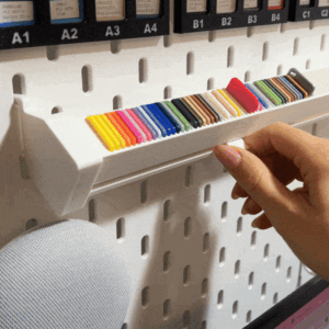 skadis swatch holder for linear filament swatch