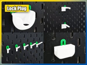 ikea skadis lock plug