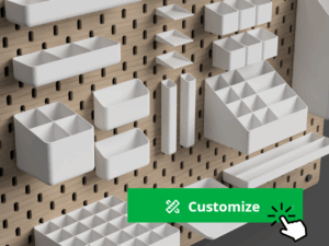 ikea skadis add ons parametric bins and shelves