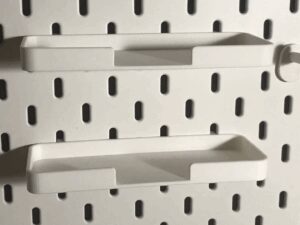 shelf for ikea skadis pegboard