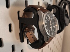ikea skadis watch holder
